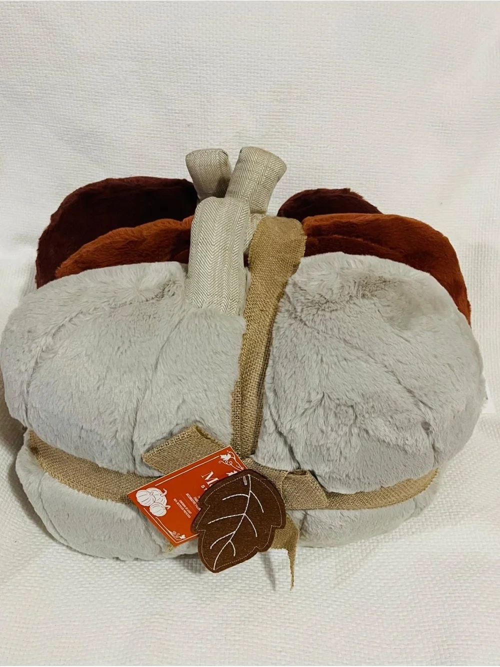 MARTHA STEWART Koda Shaped Pumpkin Pillows, Set of 3